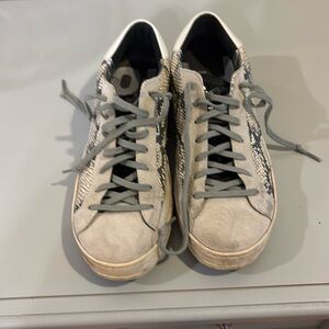 P448 sneakers, snakeskin with gray laces